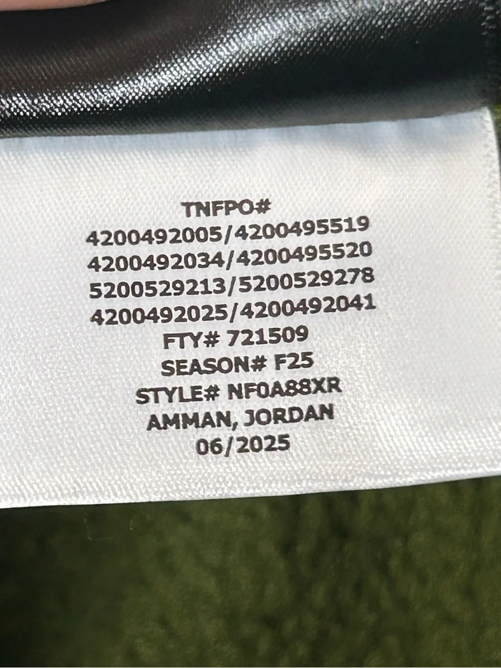 The North Face Olive Green Half-Zip Fleece Pullover
